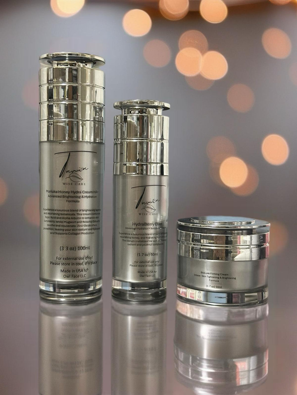 Glow & Renewal Trio/ Hydration, Brightening & Lifting Collection
