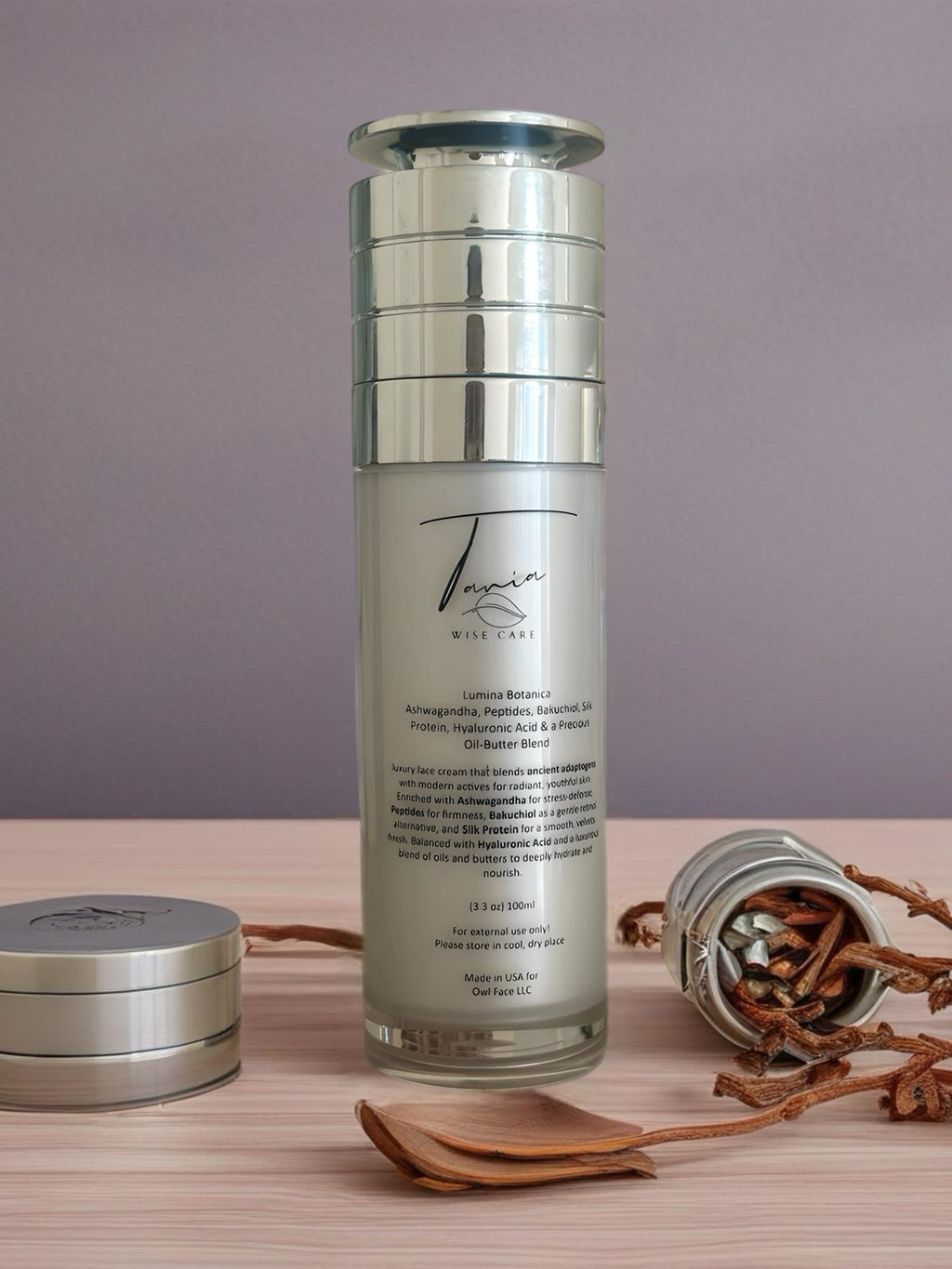 Lumina Botanica Face Cream /Adaptogens & Actives for Youthful, Radiant Skin